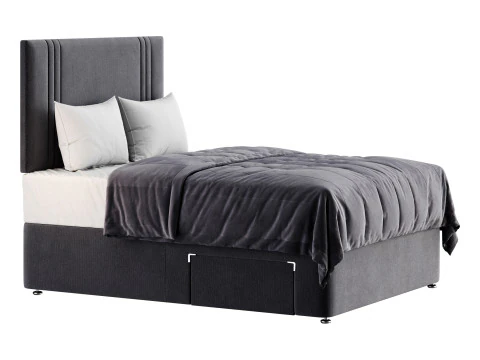 Slumberland Air Memory Divan Bed Set 3D Model