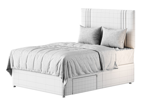 Slumberland Air Memory Divan Bed Set Modelo 3D