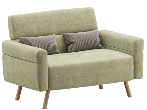 Sofa Couch with Lumbar 3D-Modell