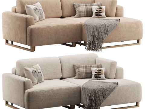Sofa Onte Textile Grafit 3D Model