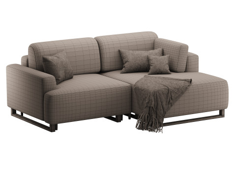 Sofa Onte Textile Grafit 3D Модель
