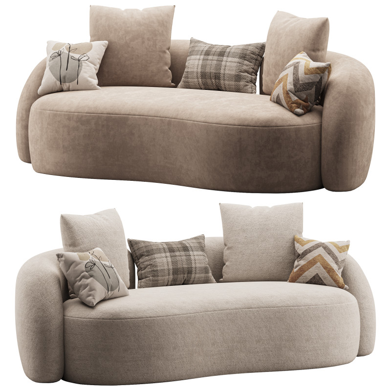 Sunny Isles Loveseat Model 3D .c4d .max .obj .3ds .fbx .stl .blend
