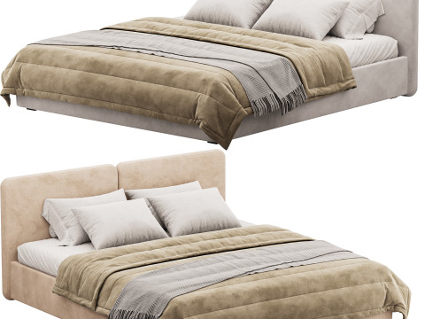 Tadao bed with compartment 3D Model