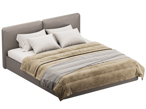Tadao bed with compartment Model 3D