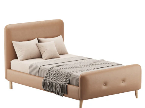 Teenage Bed Button 3D Model