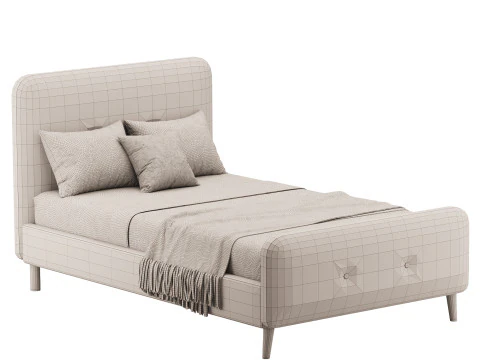 Teenage Bed Button 3D Model