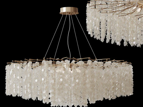 HangingchandelierMODESTYLEMS21071300GDlight 3D Model