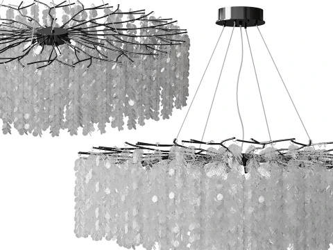 HangingchandelierMODESTYLEMS21071300GDlight 3D Model