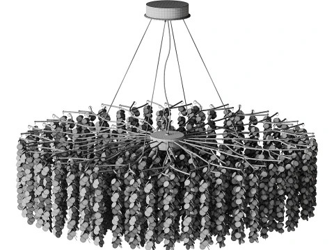 HangingchandelierMODESTYLEMS21071300GDlight 3D Model