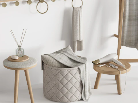 Bathroom accessories 3D Model