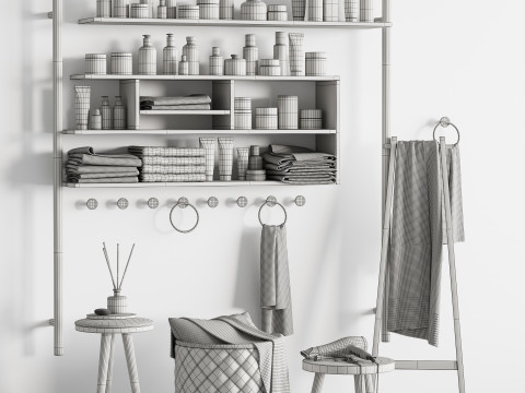 Bathroom accessories Modelo 3D