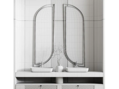 Bathroom furniture 2 3D Model