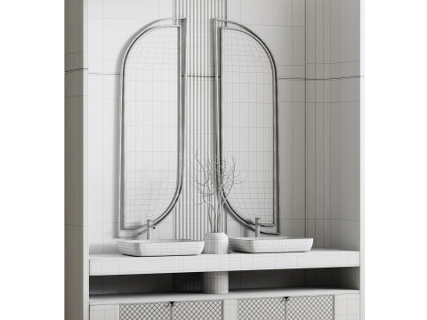 Bathroom furniture 2 3D Model