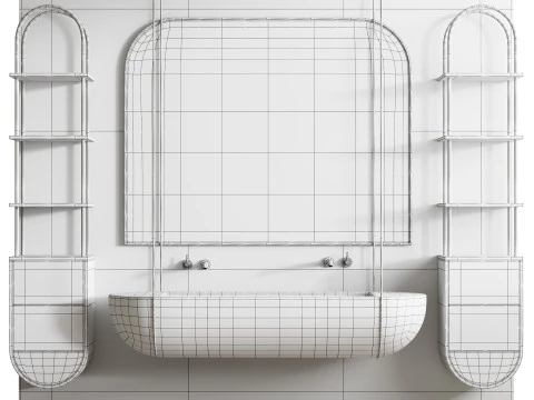 Bathroom furniture 5 3D Model