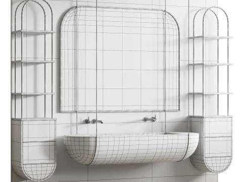 Bathroom furniture 5 3D Model