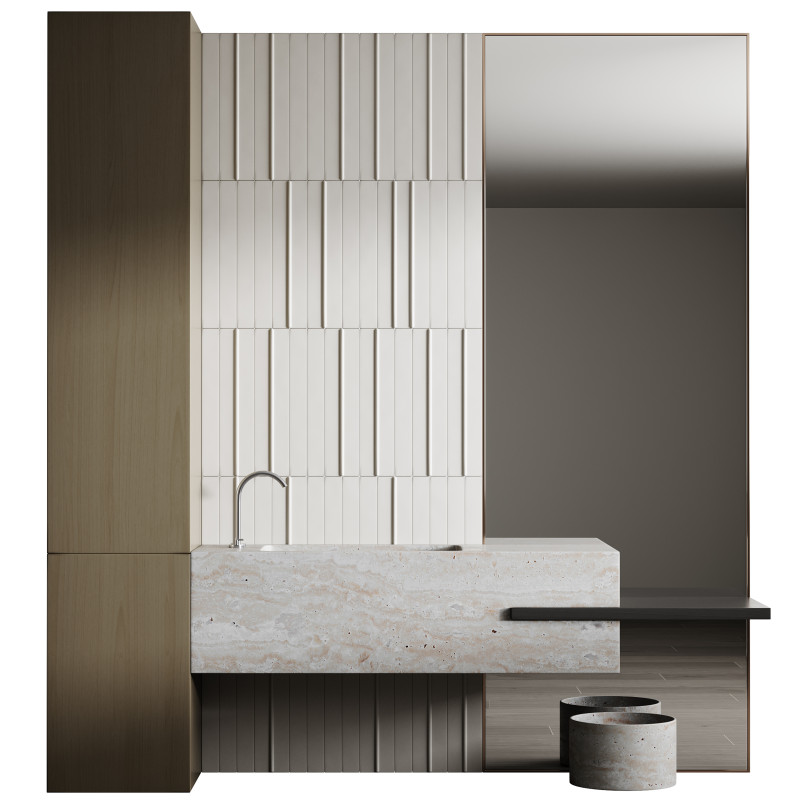 Bathroom furniture 8 3D Model .c4d .max .obj .3ds .fbx .stl .blend 