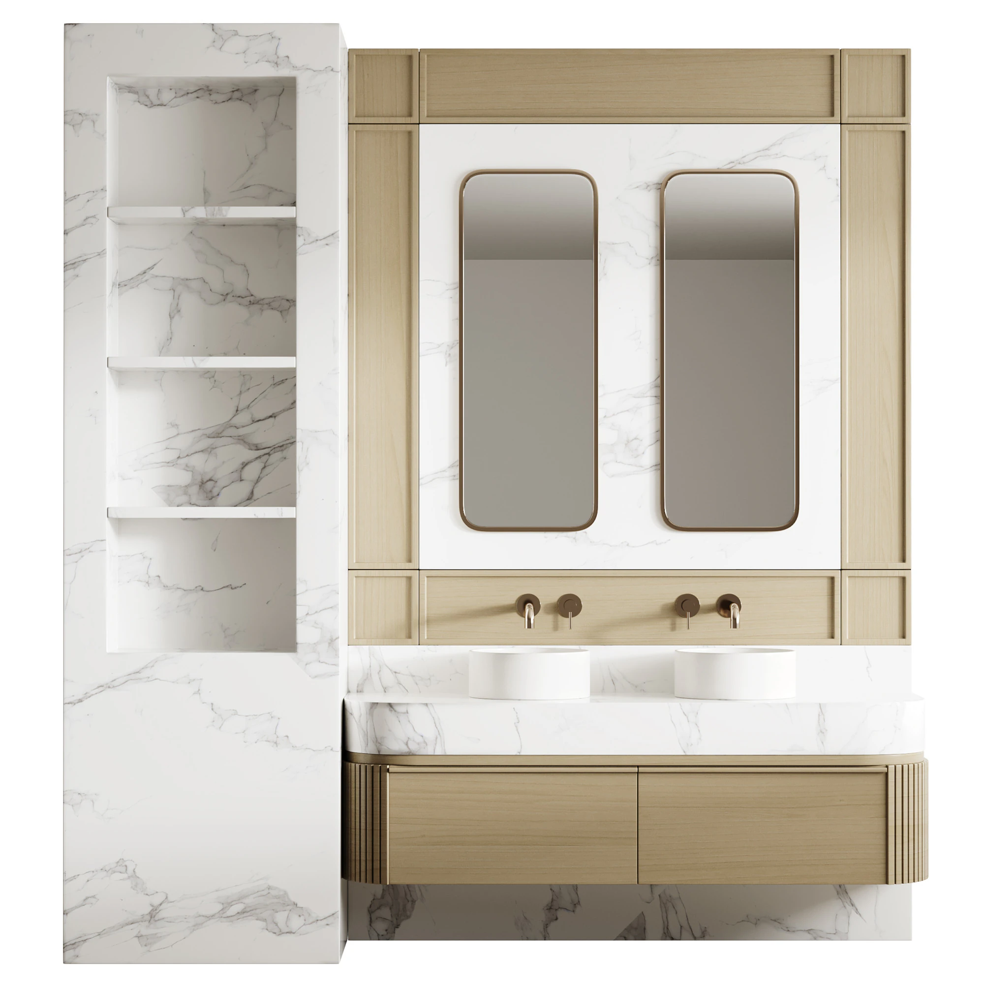 Bathroom furniture 13 3D Model .c4d .max .obj .3ds .fbx .stl .blend 