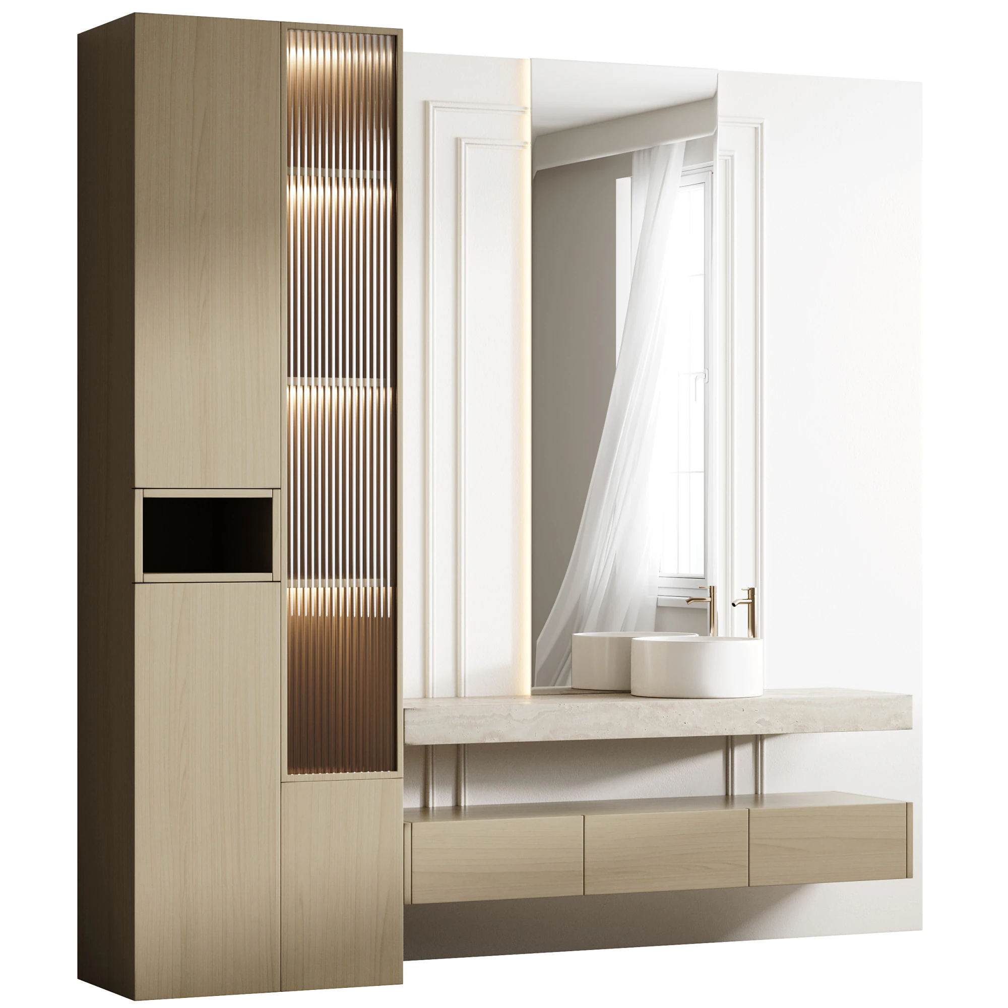 Bathroom furniture 22 3D Model .c4d .max .obj .3ds .fbx .stl .blend 