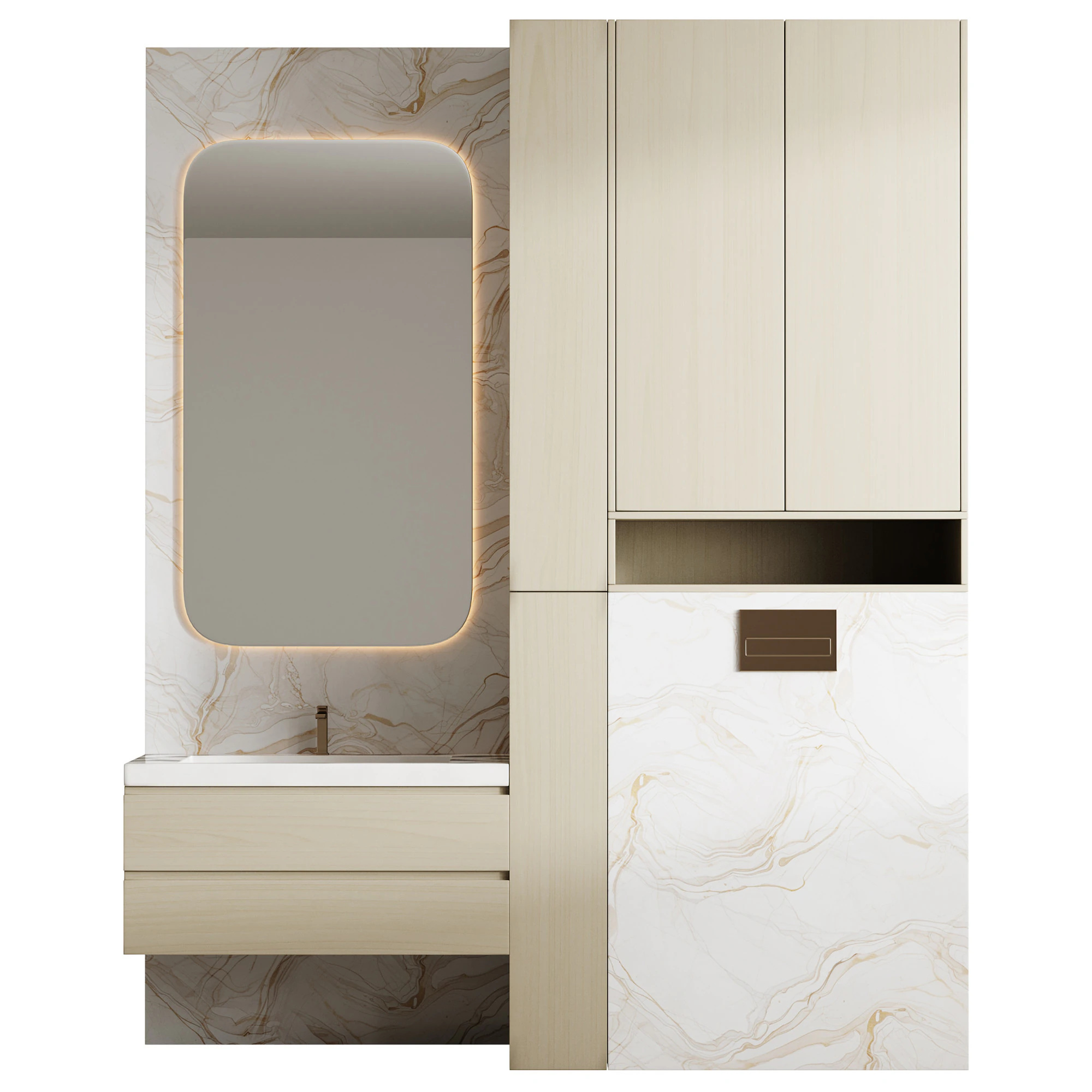 Bathroom furniture 29 3D Model .c4d .max .obj .3ds .fbx .stl .blend 