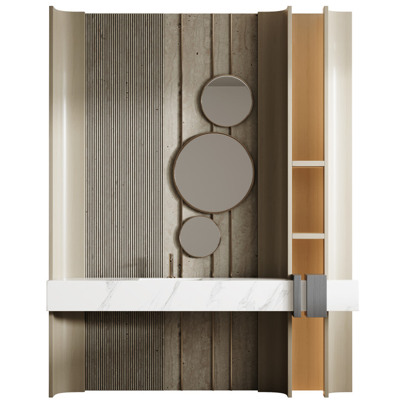 Bathroom furniture 34 Model 3D .c4d .max .obj .3ds .fbx .stl .blend