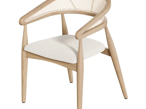 Belen Naturel Chair 3D Model