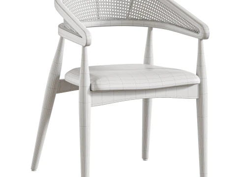 Belen Naturel Chair 3D Model