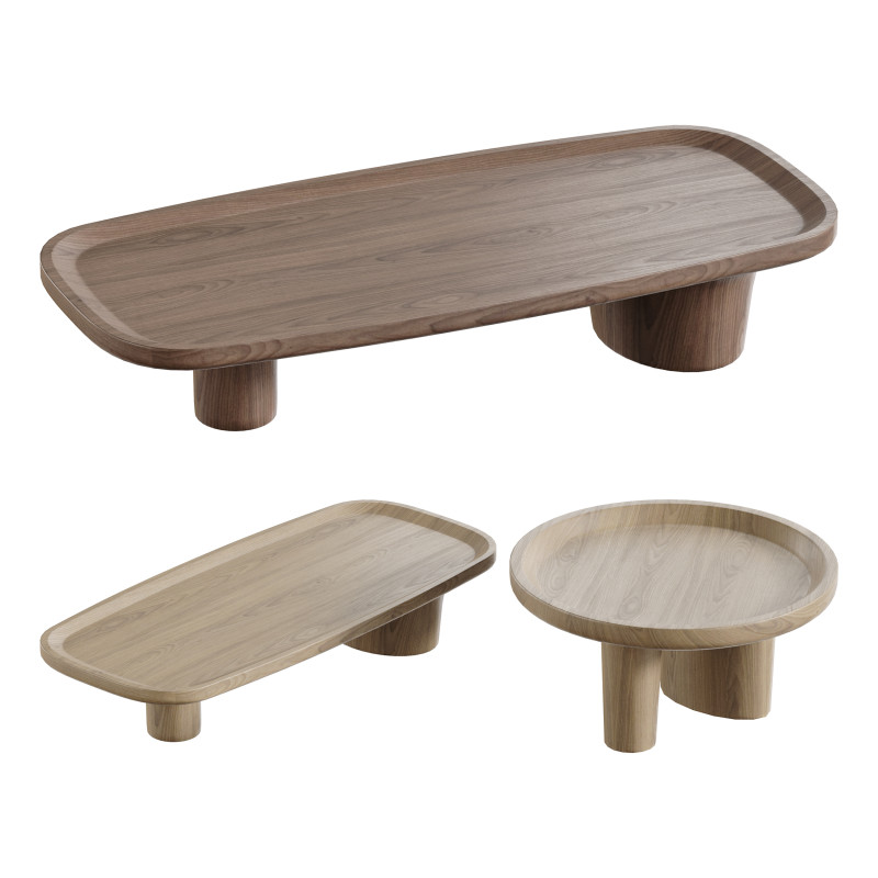 Coffee tables MOKUME 3Dモデル .c4d .max .obj .3ds .fbx .stl .blend 