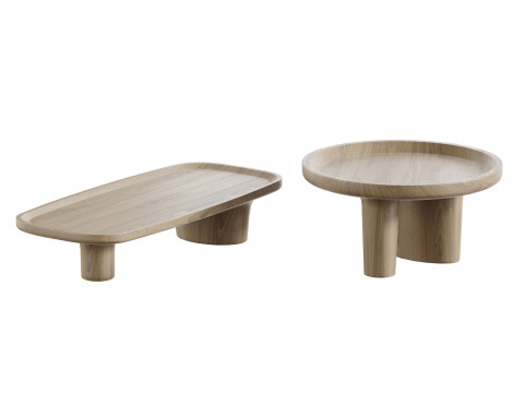 Coffee tables MOKUME 3Dモデル