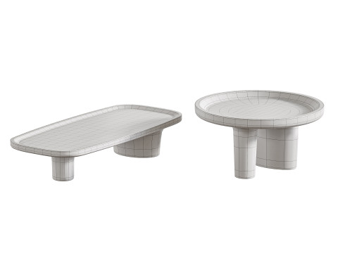 Coffee tables MOKUME 3Dモデル