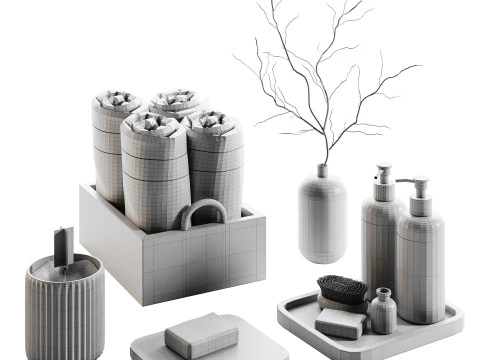 Decorative SET 010 3D Model