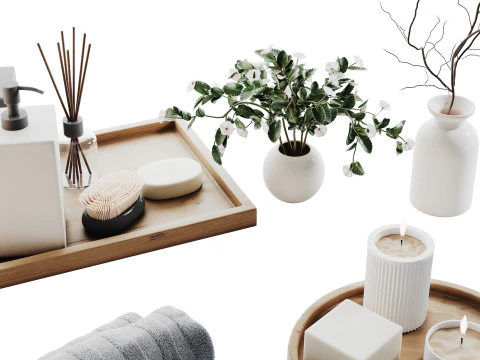 Decorative Set 011 3D Model