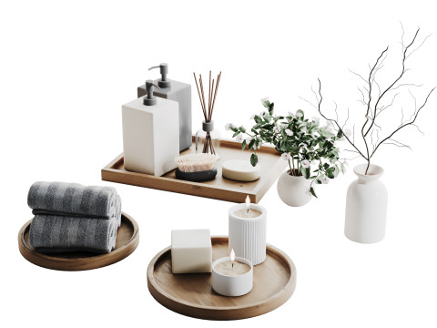 Decorative Set 011 3D-Modell