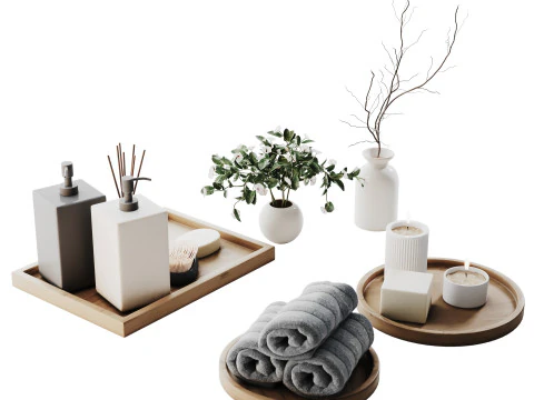 Decorative Set 011 3D Model