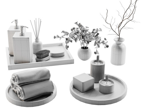 Decorative Set 011 3D-Modell