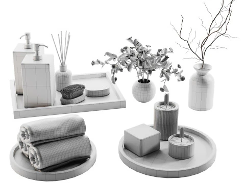 Decorative Set 011 3D Model