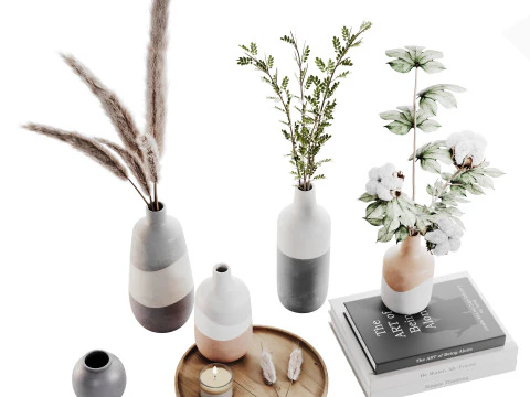 Decorative Set 014 3D Model