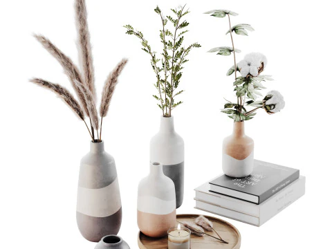 Decorative Set 014 3D Model