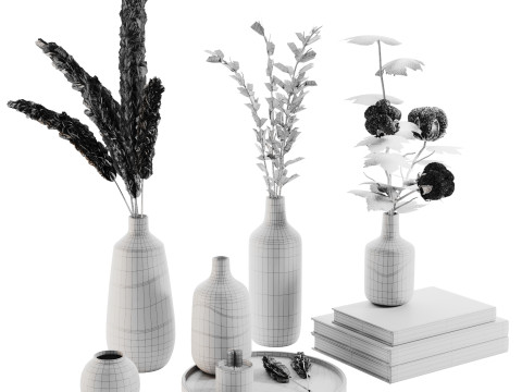 Decorative Set 014 3D-Modell