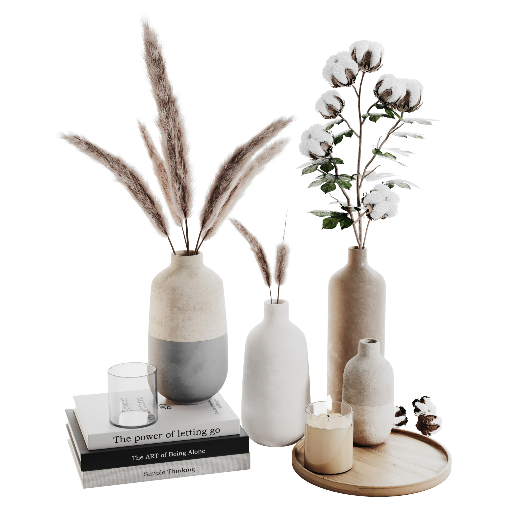 Декоративний набір 017 3D Модель .c4d .max .obj .3ds .fbx .stl .blend 