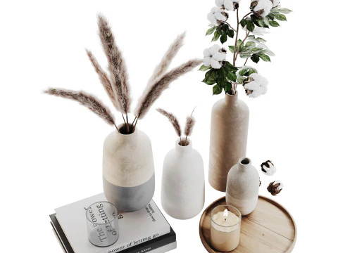 Декоративний набір 017 3D Модель