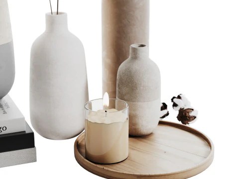 Декоративний набір 017 3D Модель