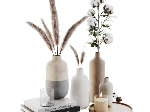 Декоративний набір 017 3D Модель