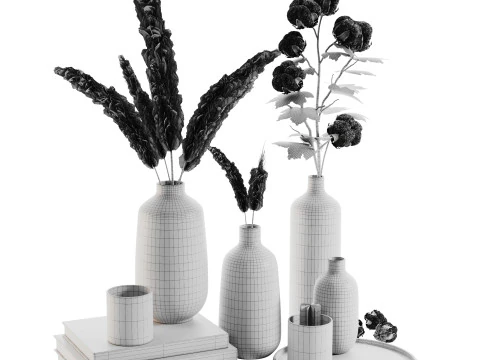 Декоративний набір 017 3D Модель