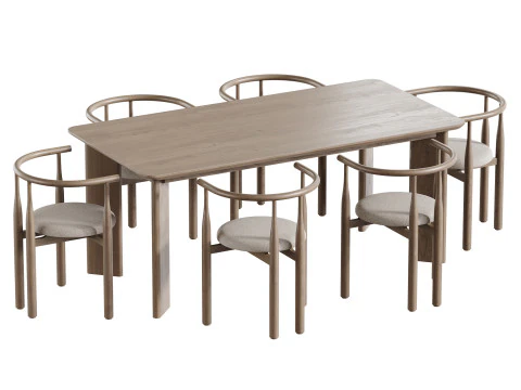 Dining table Ando 3D Model