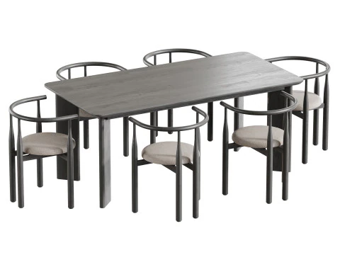 Dining table Ando 3D Model
