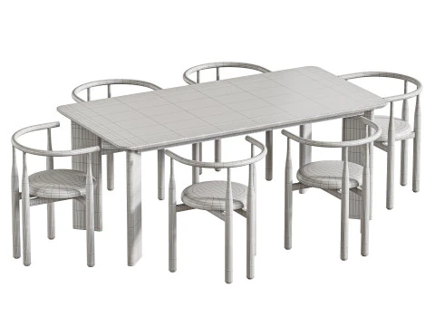 Dining table Ando 3D Model