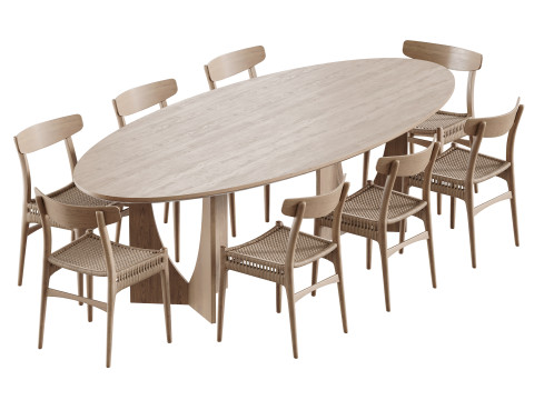 Dining table BRISBANE 3D 모델