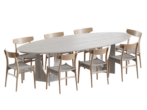 Dining table BRISBANE 3D 모델