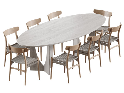 Dining table BRISBANE 3D 모델