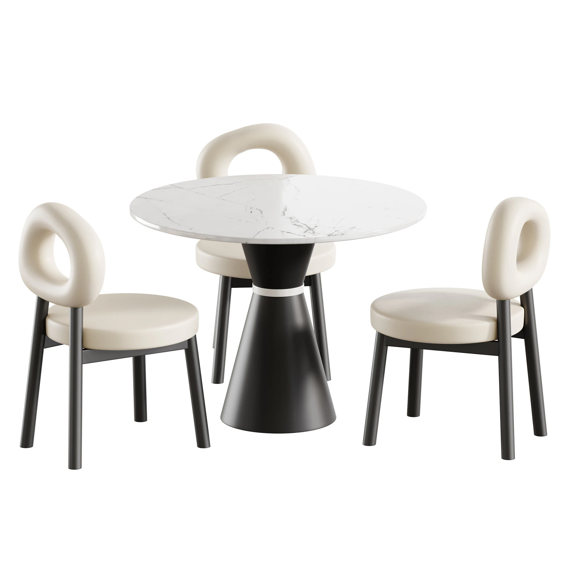 Dining table CAIRNS 3D Model .c4d .max .obj .3ds .fbx .stl .blend 
